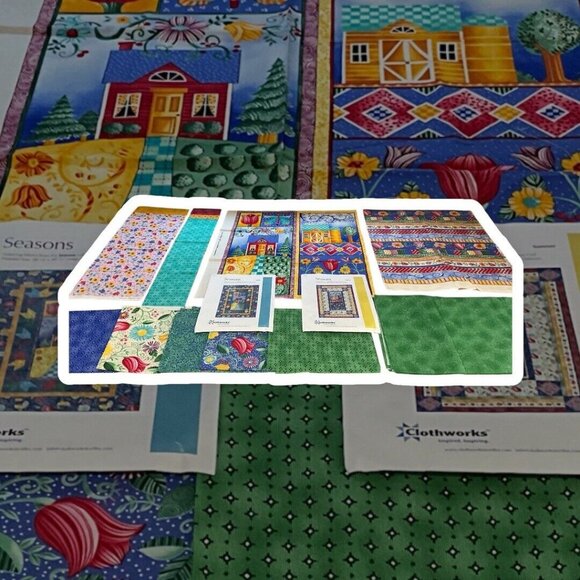 Quilt Kit and Fabric " Seasons" By Christine Graf Clothworks Cotton Sewing Quilt - Picture 15 of 16